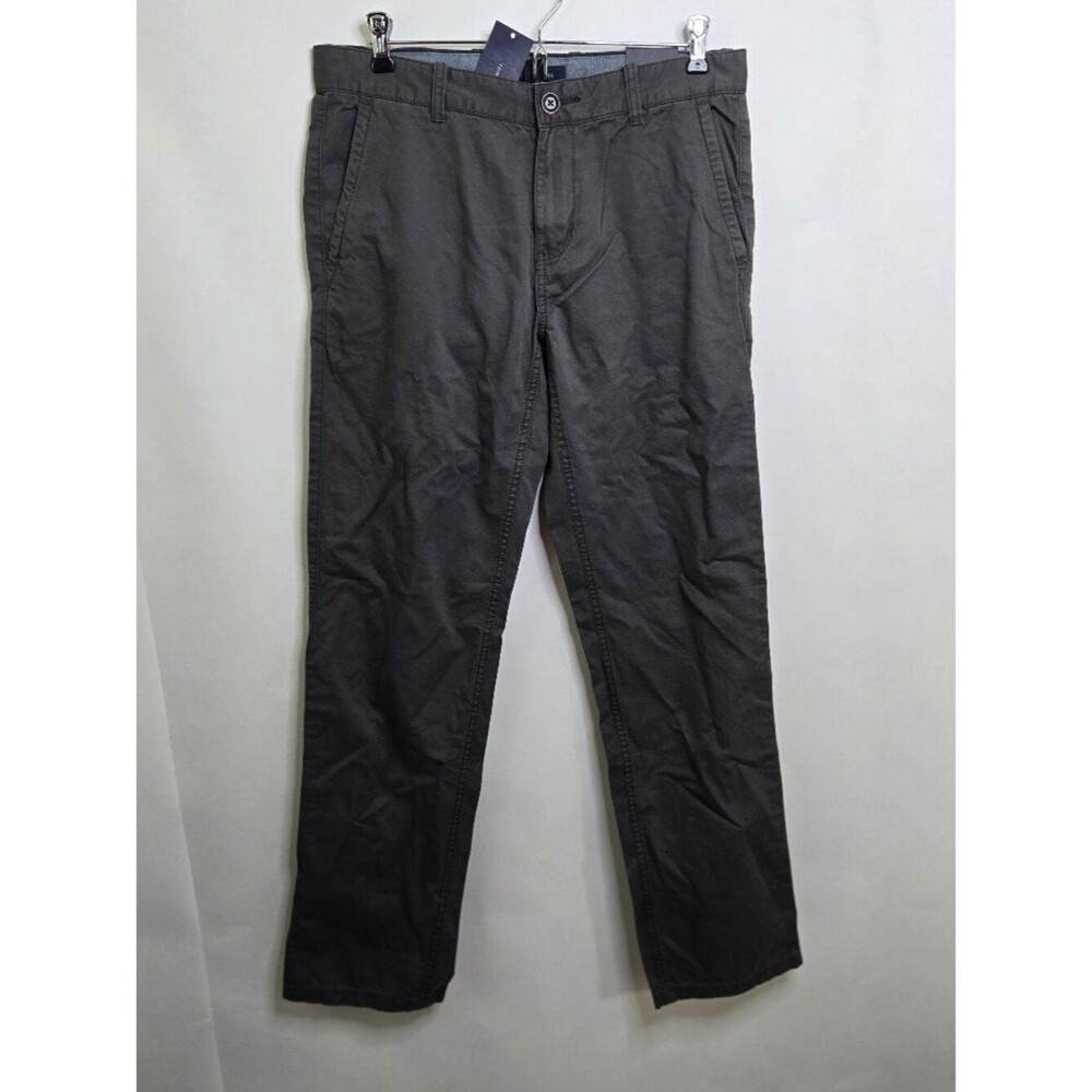 Tommy Hilfiger Pants 30 x 32 Gray Work Chinos Dress Pants Custom Fit Cotton New